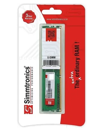simtronics 8 gb ddr3 1600 destop. DDR3 8 GB (Single Channel) PC (Simmtronics 8 Gb DDR -3 Ram 1600 Mhz Pc For Desktop) (Green)
