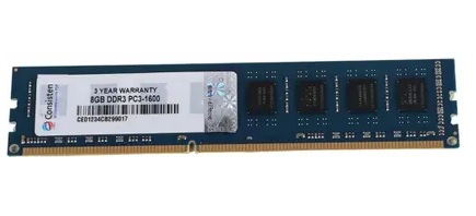 CONSISTEN DDR 3 SERIES,H81 CHIPSET SUPPORTED DDR3 8 GB (Dual Channel) PC DDR3 RAM (8gb ddr 3 Ram ForConsistent H-81 mother board supported) (Black)