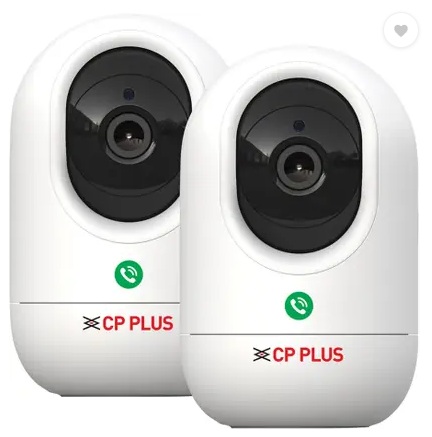 CP PLUS CP-E24Q (Pack of2) Wi-Fi Smart CCTV Camera with Press to Call & CTC Secure Tech Security Camera (256 GB, 1 Channel)