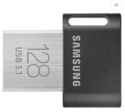 Samsung MUF-128AB/APC 128 GB Pen Drive Compatible with Laptop, Tablet USB 3.1 Metal Case (Black)