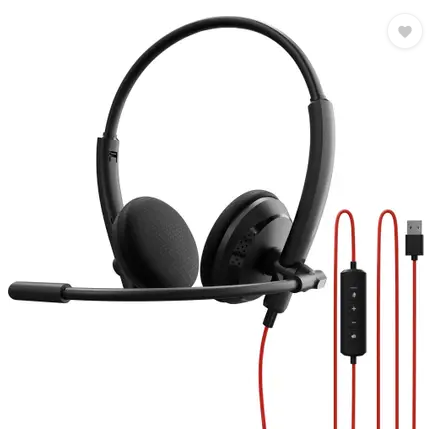 ZEBRONICS VCX 100 Wired Headphone with Adjustable Mic, 27mm Drivers, 1.8m Cable, Laptop/PC Wired Gaming (Black, On the Ear)