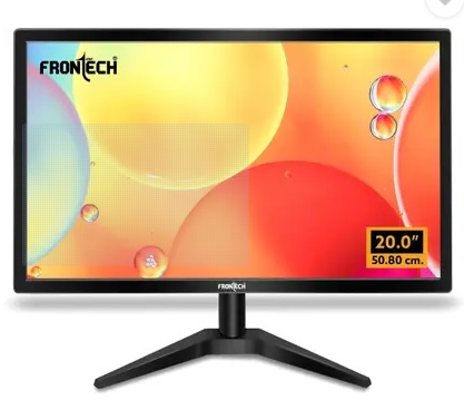Frontech - 50.8 cm (20 inch) HD LED Backlit VA Panel Monitor (MON-0074) (Adaptive Sync, Response Time: 3 ms, 60 Hz Refresh Rate)