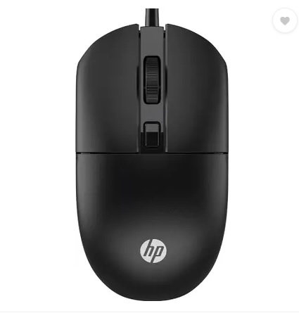 HP M080 Wired Ambidextrous Mechanical Mouse (USB 2.0, Black)
