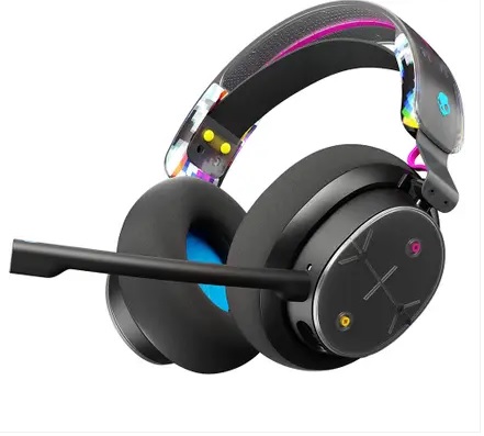 Skullcandy PLYR Multi-Platform Gamming Headphone 50mm Driver,AI Mic, for Xbox, PS and PC Bluetooth (Black, On the Ear)