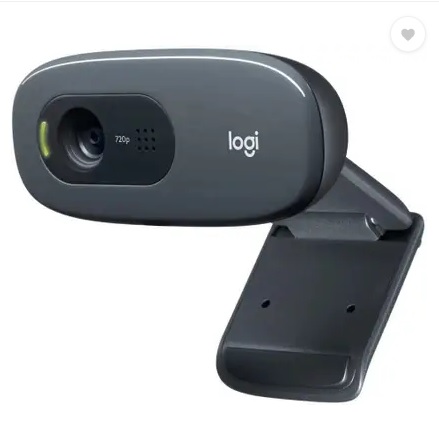 Logitech C-270 720 HD Webcam with Built-In Microphone USB Connectivity (Black)