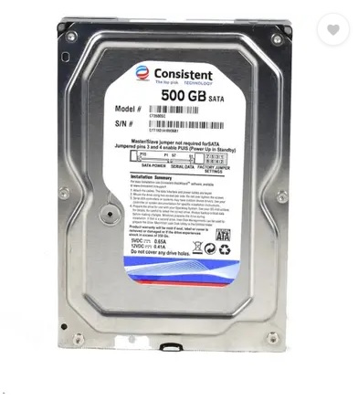 CONISISTENT SURVILLANCE 500 GB Surveillance Systems, Desktop, All in One PC's Silver SATA Internal Hard Disk Drive (HDD) (CT3500SC) (Interface: SATA, Form Factor: 3.5 inch)