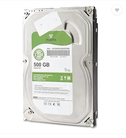MATRIX HARD DRIVE 500 GB 500 GB Desktop White SATA III Internal Hard Disk Drive (HDD) (MIS05THD) (Interface: SATA III, Form Factor: 3.5 inch)