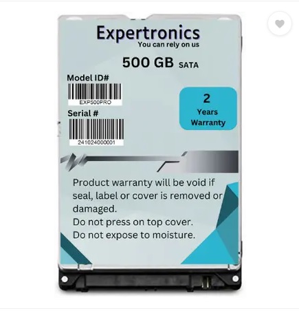EXPERTRONICS PRO 500 GB Laptop, Desktop, All in One PC's Silver SATA Internal Hard Disk Drive (HDD) (EXP500PRO) (Interface: SATA, Form Factor: 2.5 Inch)