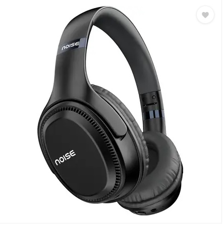 Noise 3 / Airwave max 3,70 Hrs Playtime,ENC, Dual pairing & Ultra-low latency of 45ms Bluetooth (Carbon Black, On the Ear)