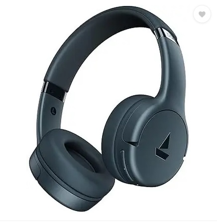 boAt Rockerz 411,40H Battery, 40ms Latency, Stream Ad Free Music via App, BT v5.4 Bluetooth (Bold Blue, On the Ear)